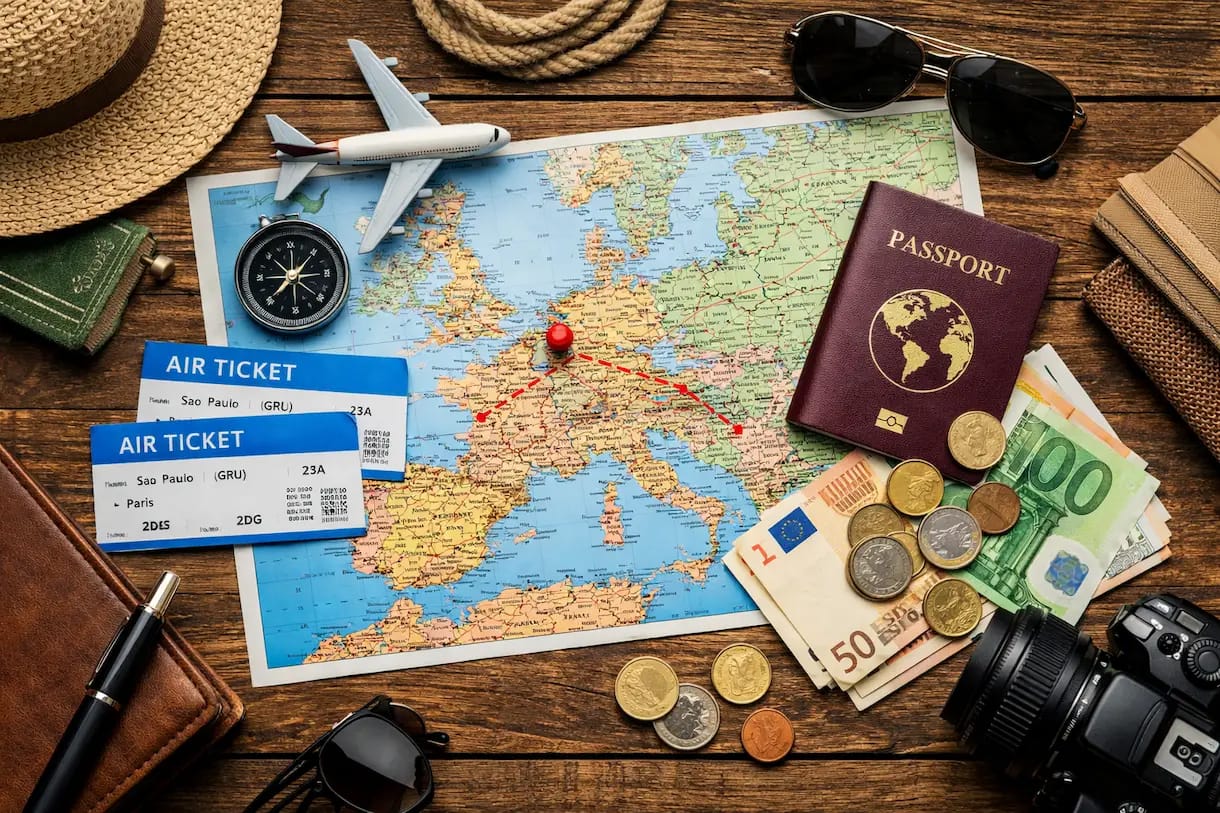 Como viajar barato pela Europa: guia completo para economizar de verdade