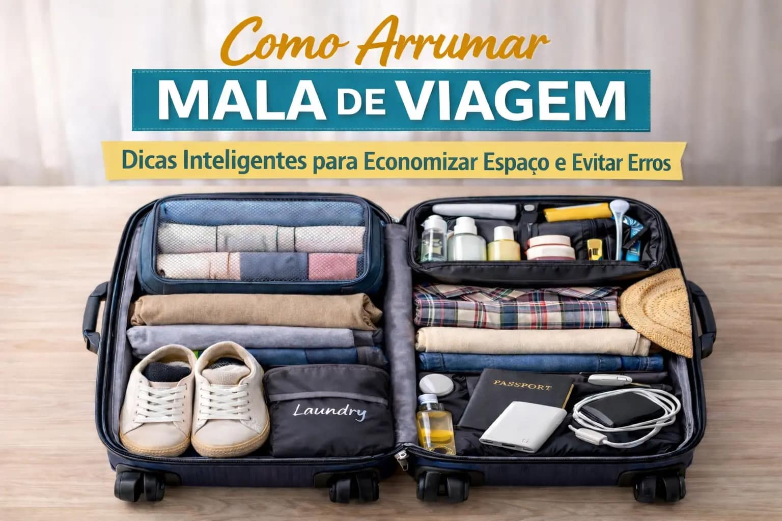 Como Arrumar Mala de Viagem (Sem Exagero e Sem Erros)