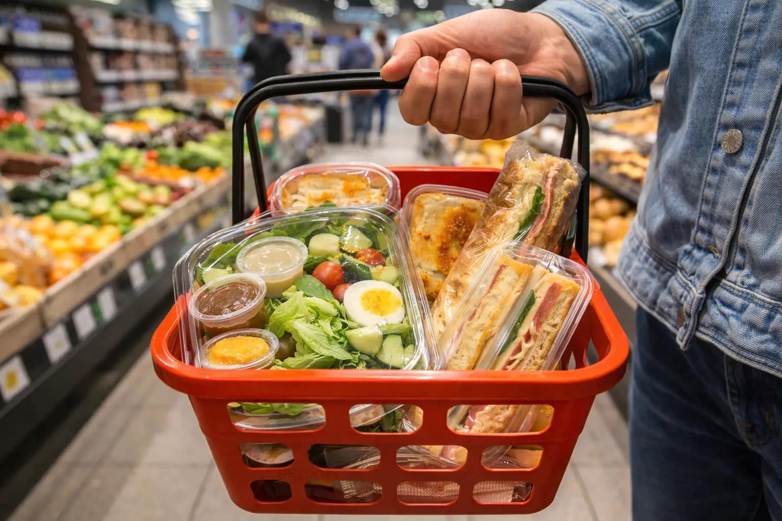 Economizar com alimentação na Europa Comida econômica comprada em mercado na Europa