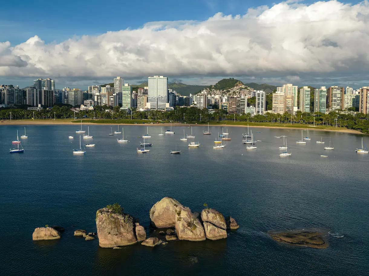 Região da Ilha do Frade em Vitória ES Vista da região da Ilha do Frade em Vitória Espírito Santo